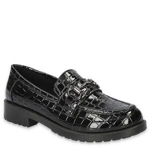 Easy Street Women’s Witney Black Croco Loafers- Size 6.5